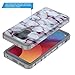 Rosebono Fashion Compatible with LG G6 Case, Hybrid Dual Layer Shockproof Hard Cover Graphic Fashion Cute Colorful Silicone Skin Case for LG G6 - Purple Marble