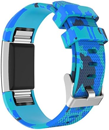 For Fitbit Charge 2, Newest Adjustable Replacement Sport Silicone Strap for Fitbit Charge 2 (B, X-Large)