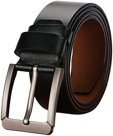 Men's belt,Gifny's Cowhide Genuine Leather Belt for Men 1 1/2 38mm Trim to Fit