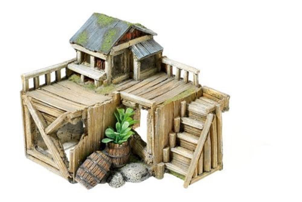 CLASSIC Aquatics Wooden House/Plants Ornament, 200 g