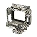 SHOOT Camouflage Gray Protective Frame Mount Stand Housing Case for GoPro Hero 7 Black/Hero 6/5/HERO(2018) Side Open Mount Shell Cover for Go Pro Hero 5 Action Camera Accessories