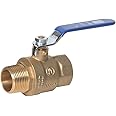Midwest Control MBB-75 600 PSI CWP 3/4" NPT MxF Brass Ball Valve
