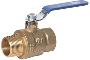 Midwest Control MBB-75 600 PSI CWP 3/4" NPT MxF Brass Ball Valve