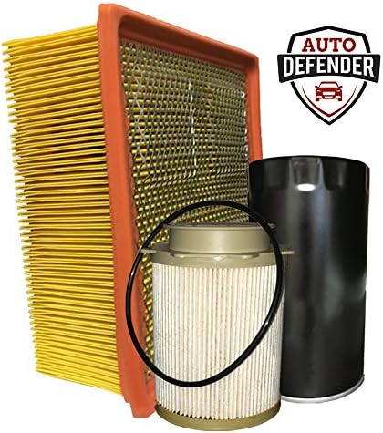 Auto Defender PA6314 DF401 PG5335-AD Air, Fuel and Oil Filter Combo Pack for Dodge Ram 6.7L (Air, Fuel &amp; Oil)