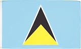 AZ FLAG Saint Lucia Flag 3x5 ft 100D Polyester with 2 Brass Eyelets