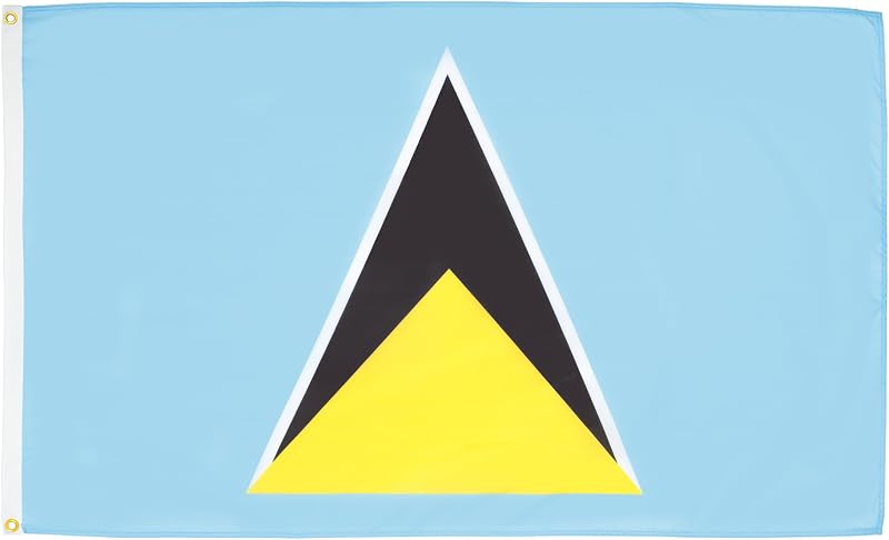 AZ FLAG Saint Lucia Flag 3x5 ft 100D Polyester with 2 Brass Eyelets
