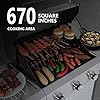 RINKMO-Gas-Grill-2020-Upgrade-670-sq-inch-3-Burner-36000-BTU-per-Hour-Input-Stainless-Steel-Liquid-Propane-Grill-Movable-BBQ-Grills-with-Side-Burner-Cart-Style