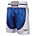 Ringside Pro-Style Boxing Trunks, Satin Boxing Shorts for Men and Women, Ideal for Boxing, MMA, Muay Thai, Black/Red, Medium