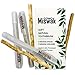 GOWO 3 Pack Miswak Sticks and Holders - Natural Teeth Whitening Kit - Natural Toothbrush - No Toothpaste Needed - Herbal Teeth Whitener and Breath Freshener - (Includes 3 Sticks and 3 Holders)