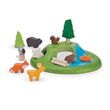 PlanToys Wooden Forest Animal Set