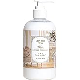 Camille Beckman Soft Cashmere Scented Silky Body Cream, Daily Moisturizer for All Skin Types, Non-Greasy Vegan Formula to Nourish and Soften Hands and Body, 13 Ounce