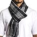 Alpine Swiss Mens Plaid Scarf Soft Winter Scarves Unisex