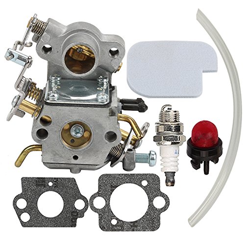 Hilom Carburetor With Air Filter Spark Plug For Poulan Craftsman Zama C1M-W26C 545070601 545040701 530035590 Chainsaw P3314 P3314WS PP3516 P3416 P4018