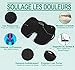 Adiona Orthopedic 100% Pure Memory Foam Coccyx Cushion | Cool Breathable Mesh Cover - Professional Grade for Back Relief - Sciatica and Tailbone Pain - Office Chair and Car Driver Seat Pillow