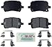 BOSCH BE1028H Blue Ceramic Disc Brake Pad Set With Hardware - Compatible With Select Chevrolet Cobalt, HHR, Malibu; Pontiac G5, G6, Pursuit, Solstice; Saturn Ion, Sky; FRONT