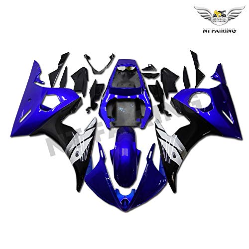 NT FAIRING Blue Black Injection Mold Fairing Fit for Yamaha YZF 2003-2005 R6 & 2006-2009 R6S New Painted Kit ABS Plastic Motorcycle Bodywork Aftermarket