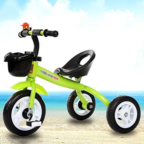 Tricycle Children Bicycle 1-3 Years Old Bike Boys Girls Baby Carriage Toy Car Trike Kids 3 Wheels (Color : Green)