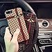 Weiduka iPhone 7 Plus Case, iPhone 8 Plus Case, TPU + Crystal Steel Tempering Glass Floral Pattern Painted Bumper Protective Phone Case for iPhone 8 Plus/iPhone 7 Plus (Bee Lattice Light)