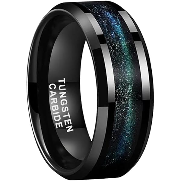 マット・ブラッシュ Matt Brash TUTISS 6mm Black Tungsten Rings for Men Women Engagement
