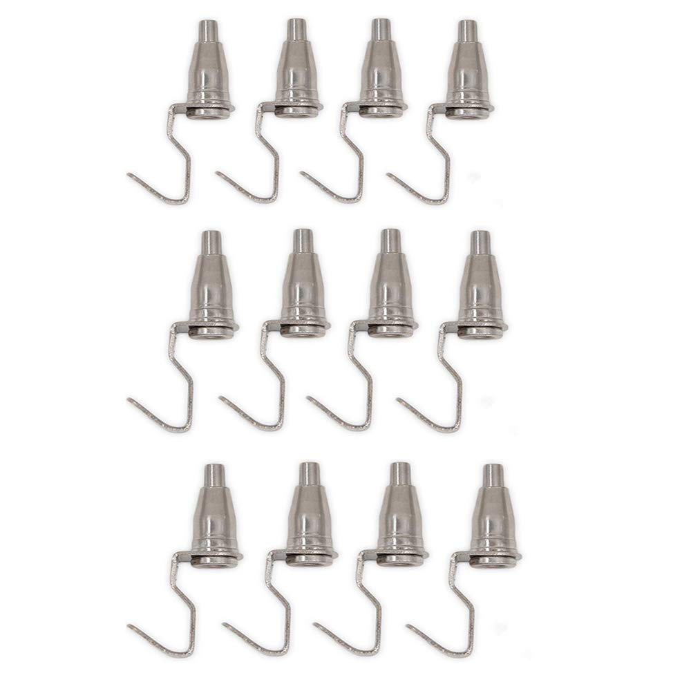 Floratek Picture Hanging Hooks, 12pcs Adjustable Metal Hanger Hooks Accessories for Professional Art Gallery Display Rail Hanging System