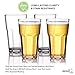 MICHLEY Unbreakable Drinking Glasses Set of 4, 12oz Tritan Plastic Highball Glass, Tumbler Glassware for Water Beer Juice