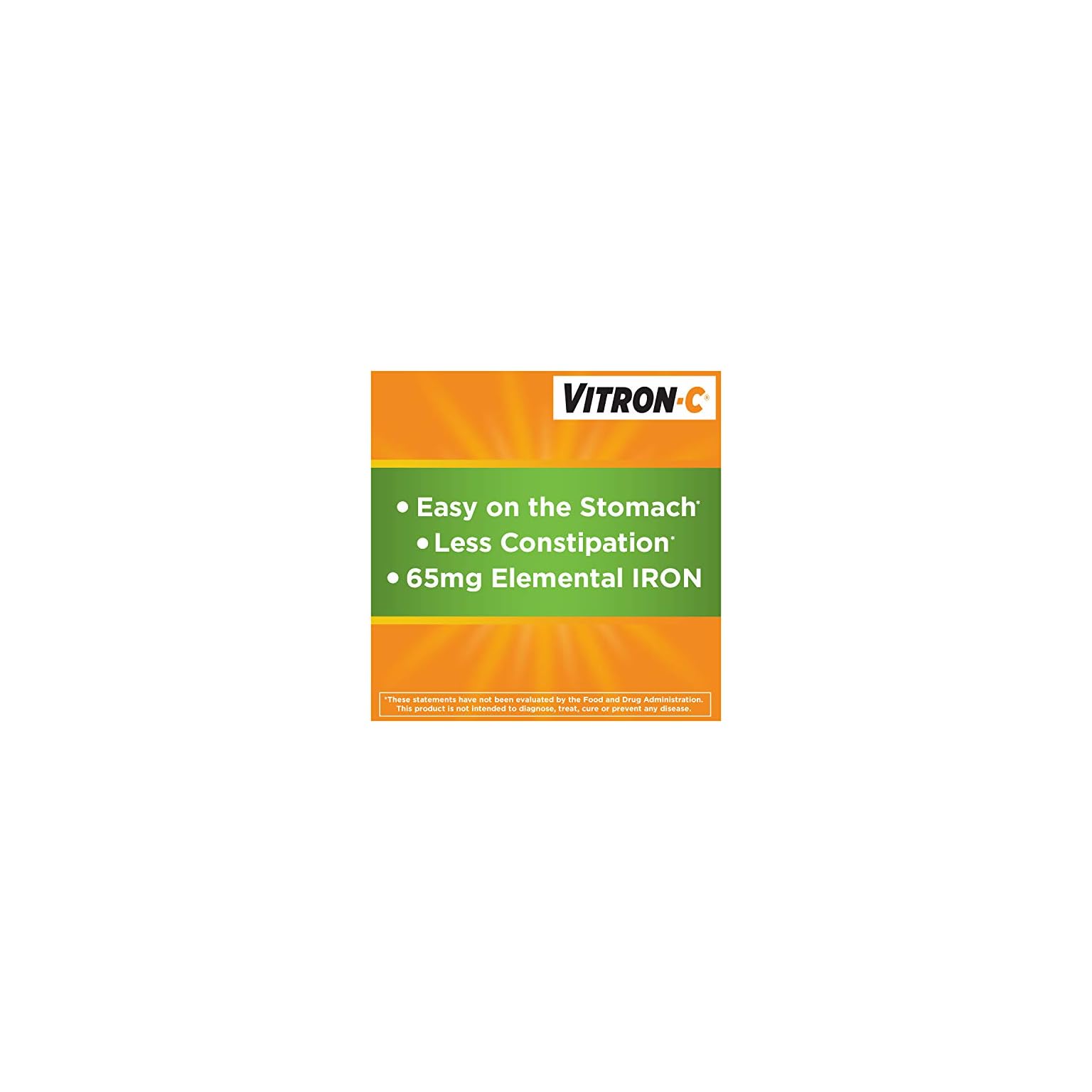VitronC Iron Supplement, Once Daily, High Potency Iron Plus Vitamin C