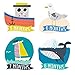 Lucy Darling Monthly Baby Stickers - Baby Boy - Little Captain- Months 1-12