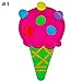 Cute Ice Cream Cone, Lollipop, Cup Cake Candy Set of 3 Iron on Embroidered Patches Super Saving Pack