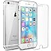FlexGear Clear iPhone 6s case [Aura X] Hard PC Back TPU Bumper and Tempered Glass Screen Protector, Compatible with iPhone 6/6s (Clear)