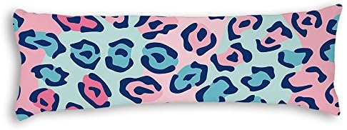 Veronicaca Colorful Leopard Print Custom Cotton Body Pillow Covers Pillow Cases 20"x54"