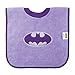 Bumkins Baby Bib, Absorbent Cotton Pullover Bib, DC Comics, Batman Purple