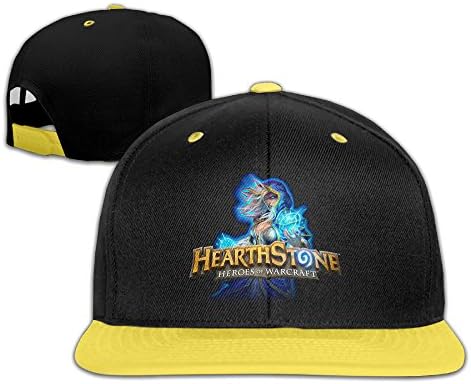 Mooy Hearthstonee UV Protect Children Baseball Hat Flexfit Hat Yellow