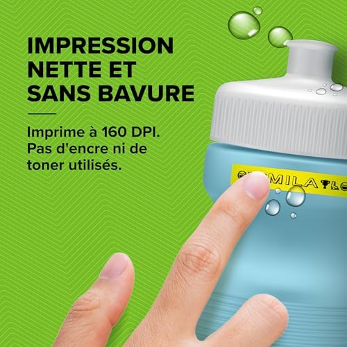 LetraTag 200B Kit d'étiqueteuse avec Bluetooth en Rose | Imprimante d'étiquettes compacte | Se connecte à iOS/Android à l'aide de Bluetooth sans Fil | Inclut 3 Rubans pour étiquettes