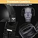 Ceppekyy Gaming Headset Compatible with PS4, PC, Xbox One, Surround Sound Over-Ear Headphones Compatible with Noise Cancelling Mic, LED Light, Soft Memory Earmuffsthumb 3
