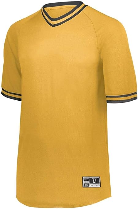 retro v neck baseball jersey