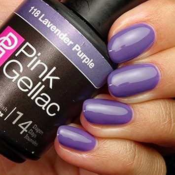 Smalto Semipermanente Pink Gellac 118 Lavender Purple 15 Ml Led Uv Gel Viola Lavanda Carta Da Zucchero
