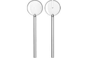 Guzzini Tiffany Salad Servers - Clear Glass, Classic Style, Dishwasher Safe