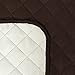 Pet Friendly Plush Reversible Furniture Sofa Protector with Elastic Straps Features to Prevent Stains/Protect from Pets, Spills, Wear and Tear (Sofa Cover: Brown/Beige)-75'' x 110''