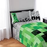 Minecraft Bedding Sheet Set | 100 Percent Polyester (Full)