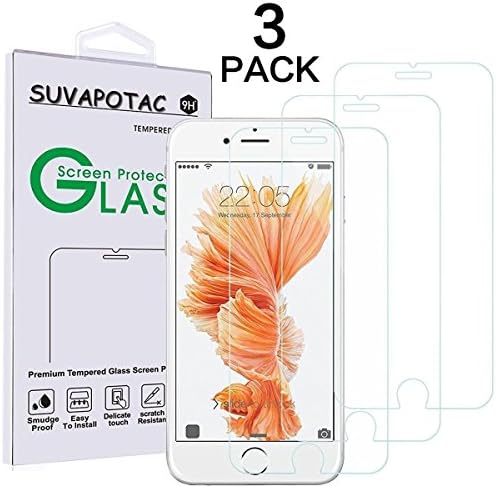 iPhone 8 Plus iPhone 7 Plus Screen Protector, SUVAPOTAC [3-PACK ] [Tempered Glass] 3D Touch, Case Friendly,Easy Application,Bubble Free,Anti-Scratch Screen Protector for iPhone 7/8 Plus