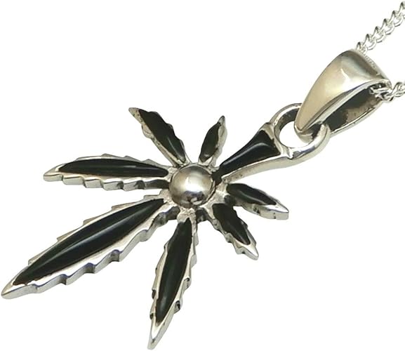 Amazon トップのみ マリファナ オニキス シルバーペンダント メンズネックレス シルバー925 シルバーネックレス ガンジャ 大麻 ネックレス メンズ アクセサリー 0 オニキスタイプヘッドのみ チェーン無し ネックレス 通販