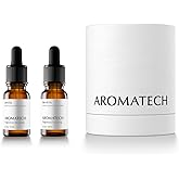 AromaTech Santal & The Hotel Set | Gift Set of Aroma Diffuser Essential Oils Blend of Santal Cardamom, Papyrus, Musk | The Hotel Peach, Red Rose, Pine - 10 Milliliter