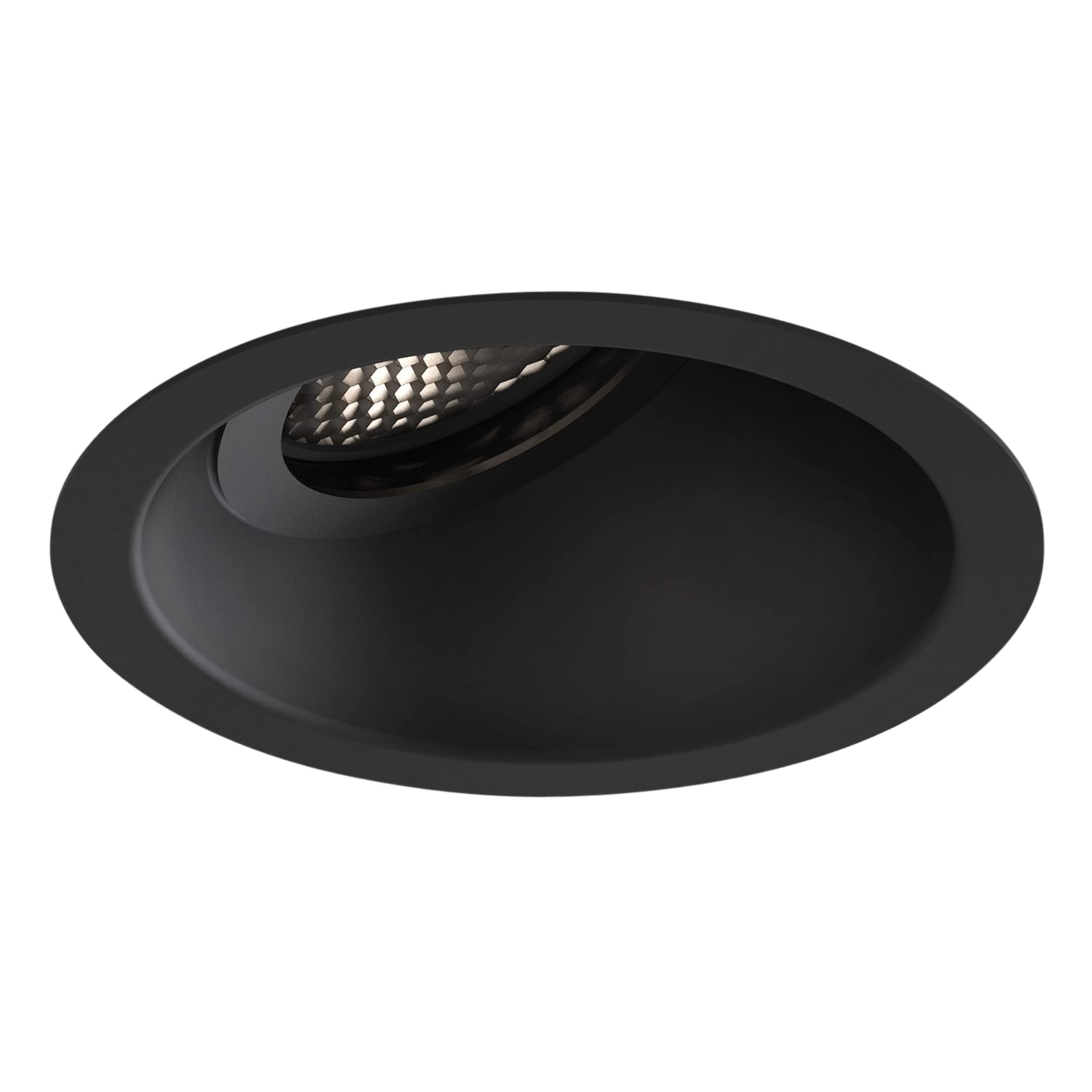 Astro Minima Slimline 25 Fire-Rated IP65 Bathroom Downlight - IP65 Rated - (Matt Black), GU10 LED Lamp, Designed in Britain - 1249037-3 Years Guarantee
