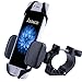 Universal Cell Phone Mount for Bike & Motorcycle Handlebar Mount. Fits iPhone 7 Plus, 7/6/6s/5s, GPS and Android