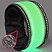 LED Slap Bracelet - Glow BAND by GlowHERO - Sweat Proof - Ultra Bright - High Visibility Safety Wristband - Replaceable Battery - Reflective Stitching - Fits Women, Men & Kids