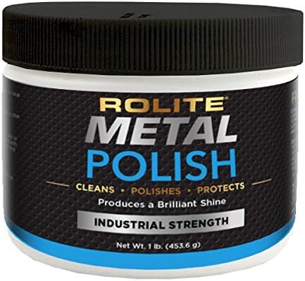 Rolite Metal Polish Paste – 1lb, Industrial Strength Polishing Cream for Aluminum, Chrome, Stainless Steel & Other Metals, 1 Pack