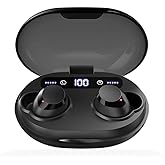Aruind® Wireless Earbuds Bluetooth Headphones 56H Playback True Wireless Stereo Earbuds LED Power isplay IPX7 Waterproof Deep Bass with Wireless Charging Case Long Distance Connection Headset