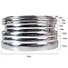 ATMOMO 12mm Silver Soft PVC Chrome DIY Moulding Line Car Decorating Line Trim Strip