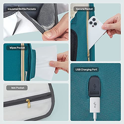 Baby Bag with Changing Station, Nuliie 3 in 1 Large Capacity Baby