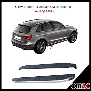 O M A C Skirt Tube Aluminium Running Boards For Audi Q5 2009
